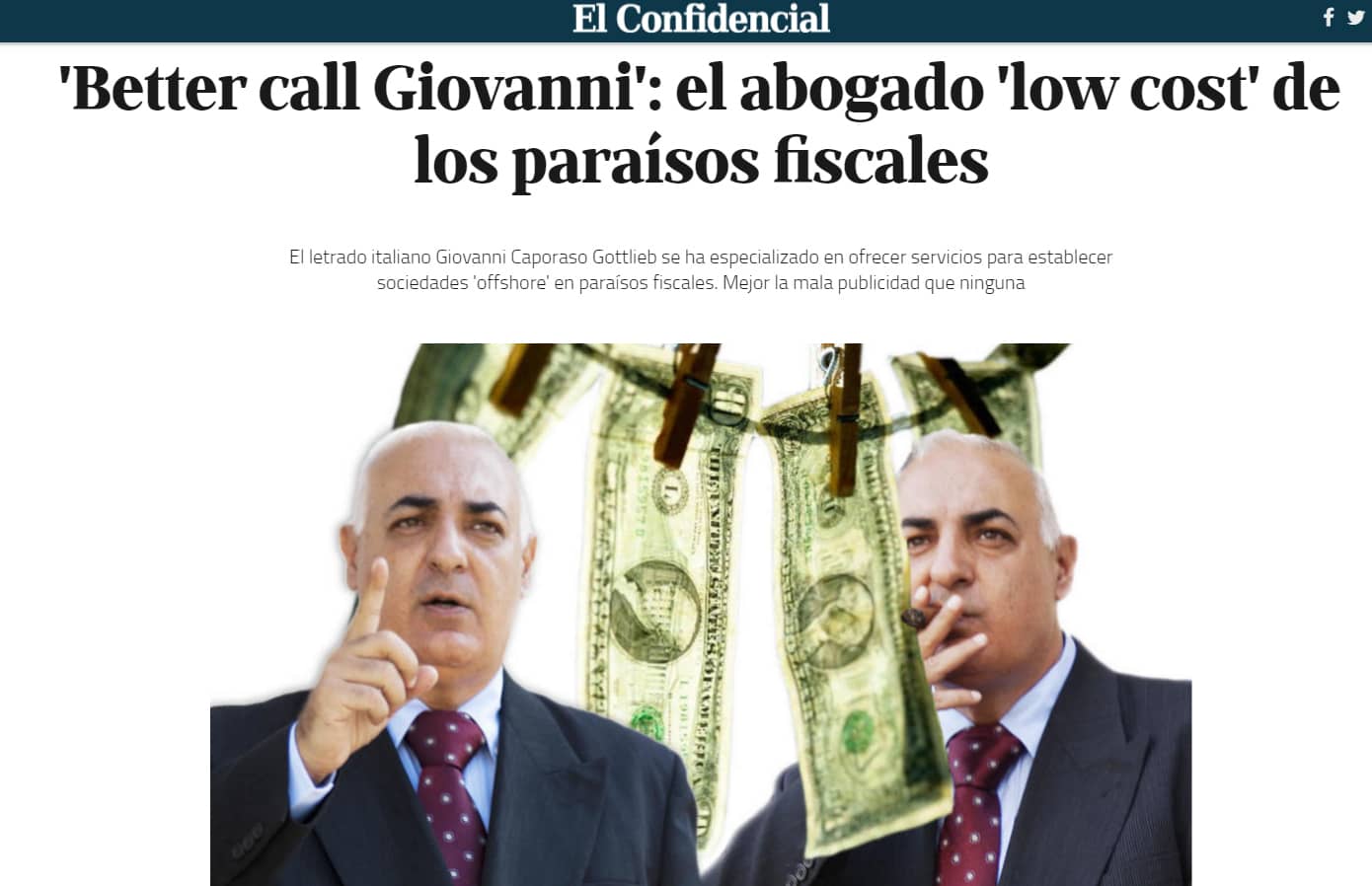 'Better call Giovanni': el abogado 'low cost' de los paraísos fiscales