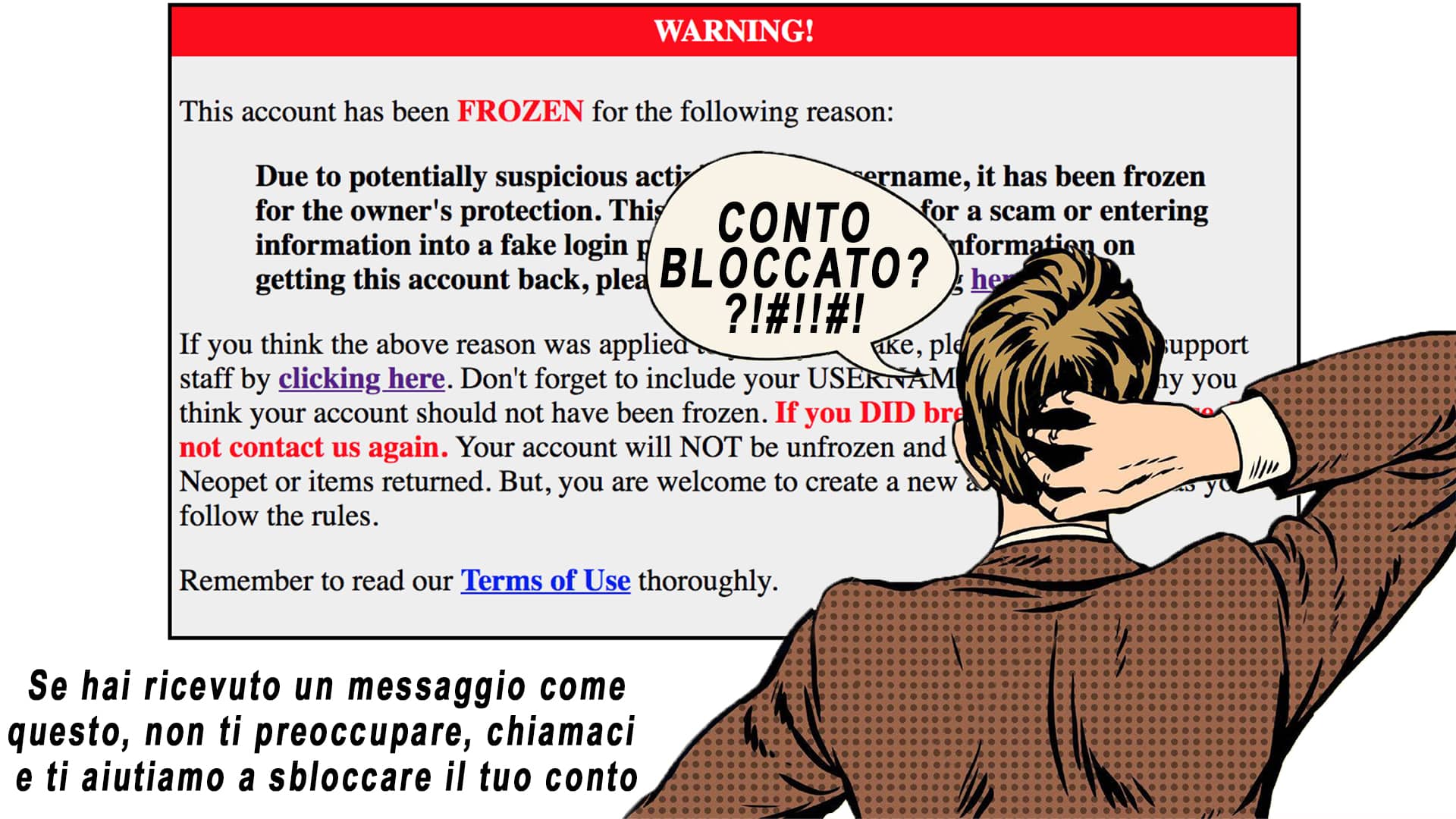 Conti bloccati, cosa fare?