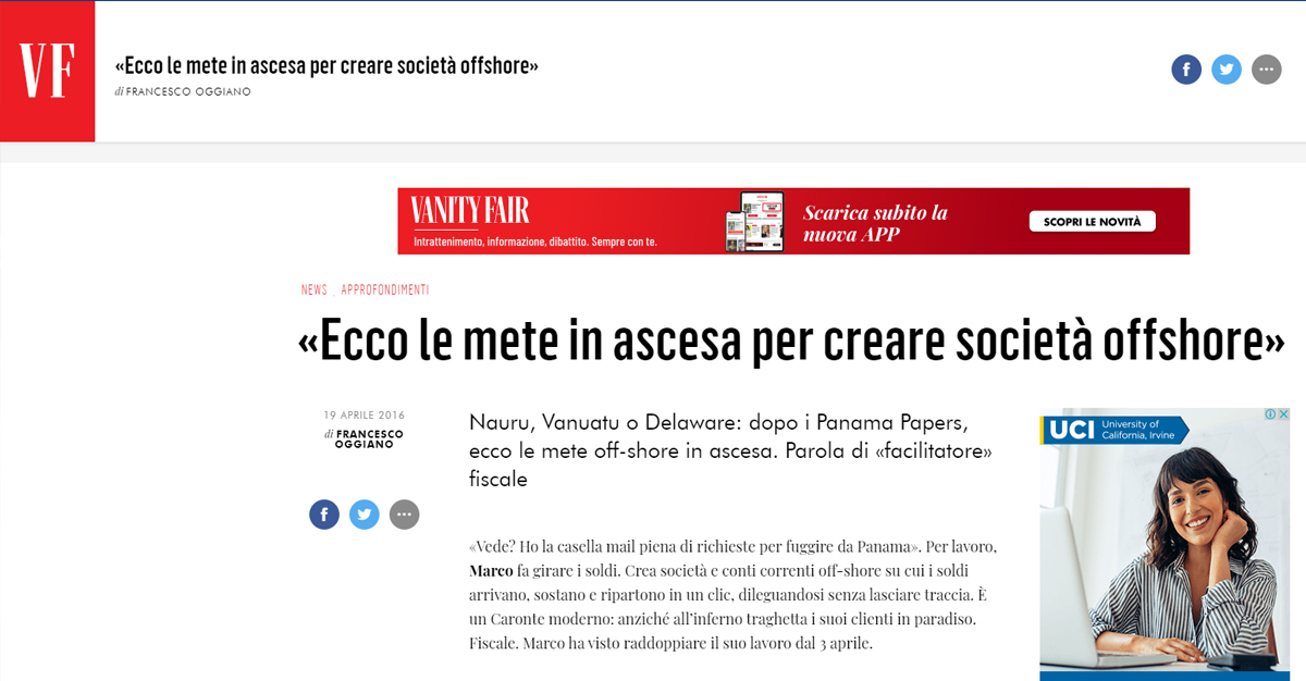 Dove creare società offshore: ecco le mete in ascesa