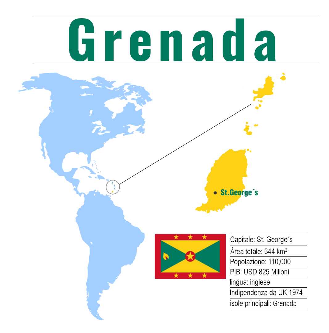 Grenada mappa